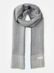 Lustrous Paisley Wool Blend Shawl for Women
