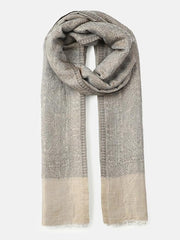 Lustrous Paisley Wool Blend Shawl