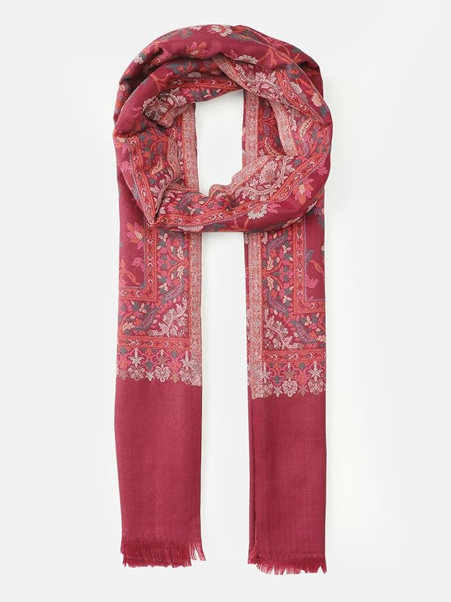 Floral Eden Wool Kani Stole