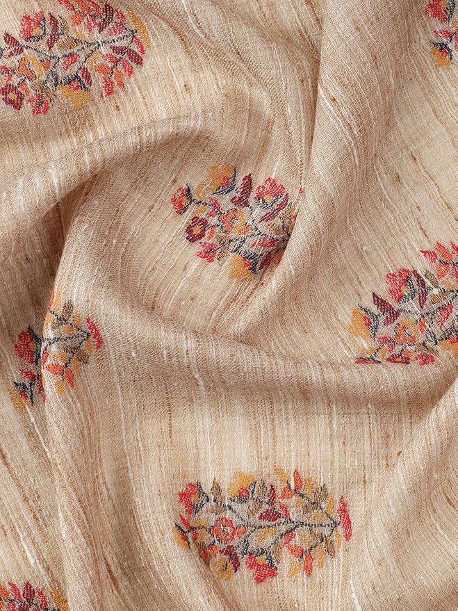 Traditional Wool Kani Shawl Palledar Pattern Mughal Inspired Handloom Wrap